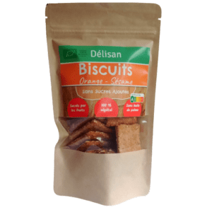 Biscuits Orange Sésame